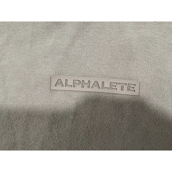 Alphalete Identity Pro Sweatshirt Mens Rose Pink Soft Shell Pullover Cotton Sz S - Picture 4 of 10